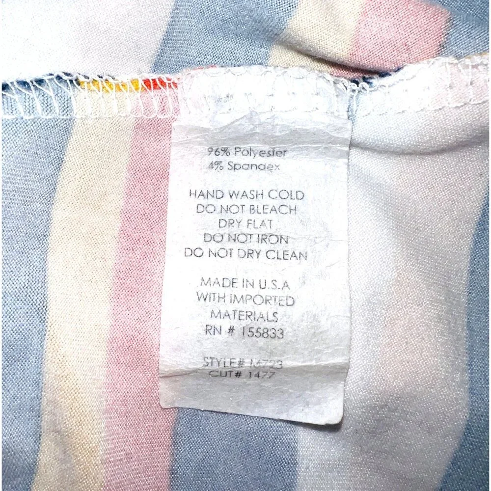 Striped Flared Mini Dress By Forever 21 Multicolor Size Medium(8-10) - Picture 4 of 4